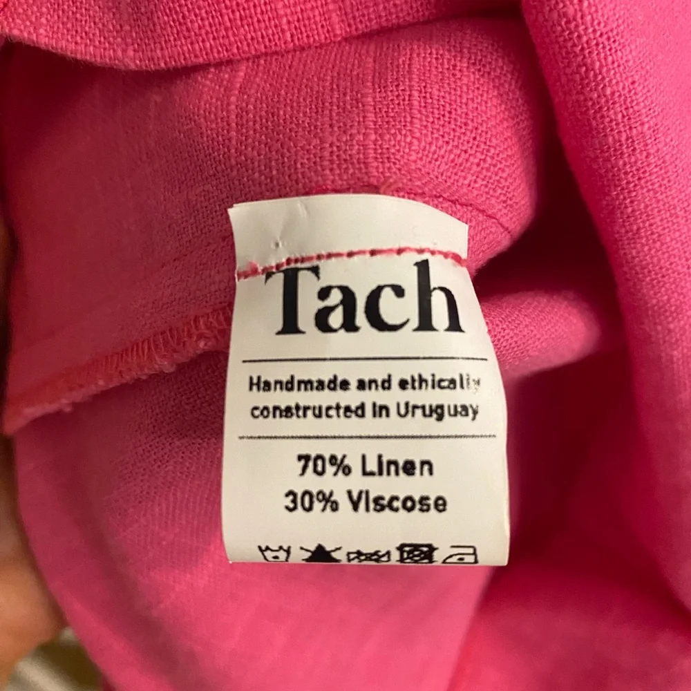 TACH Pink Ruffle Mini Linen Sun Dress - Picture 8 of 11